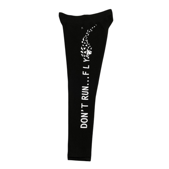 Danskin Now “Don’t Run Fly” Cotton leggings Athletic Pants in Black Women Size M - Picture 4 of 9
